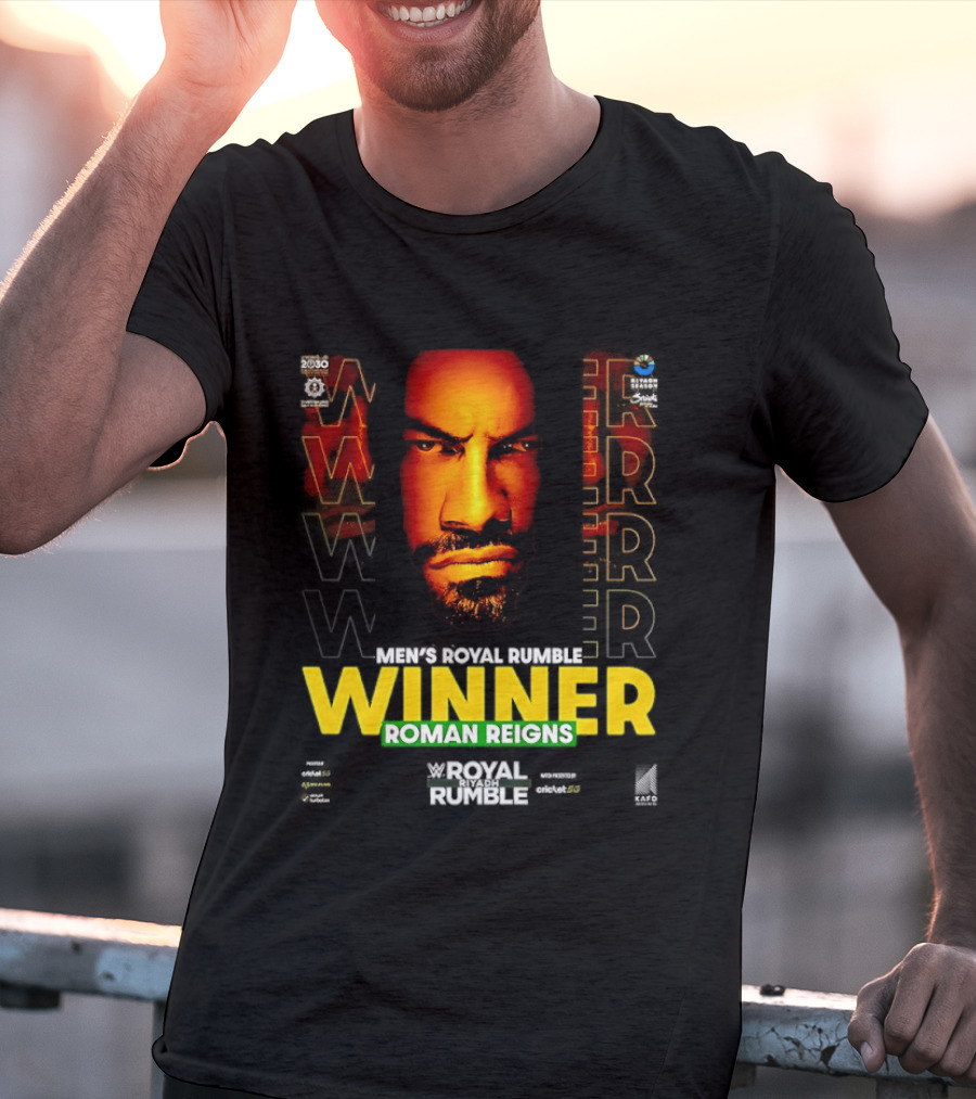 Roman Reigns WWE Winner Royal Rumble Riyadh 2026 T-Shirt