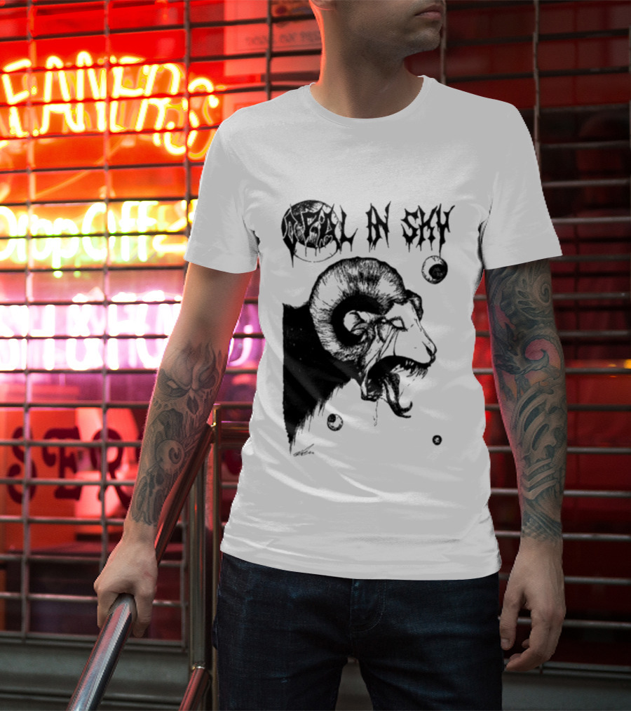 Olivia Dark Opal In Sky Satanic Ram T-Shirt