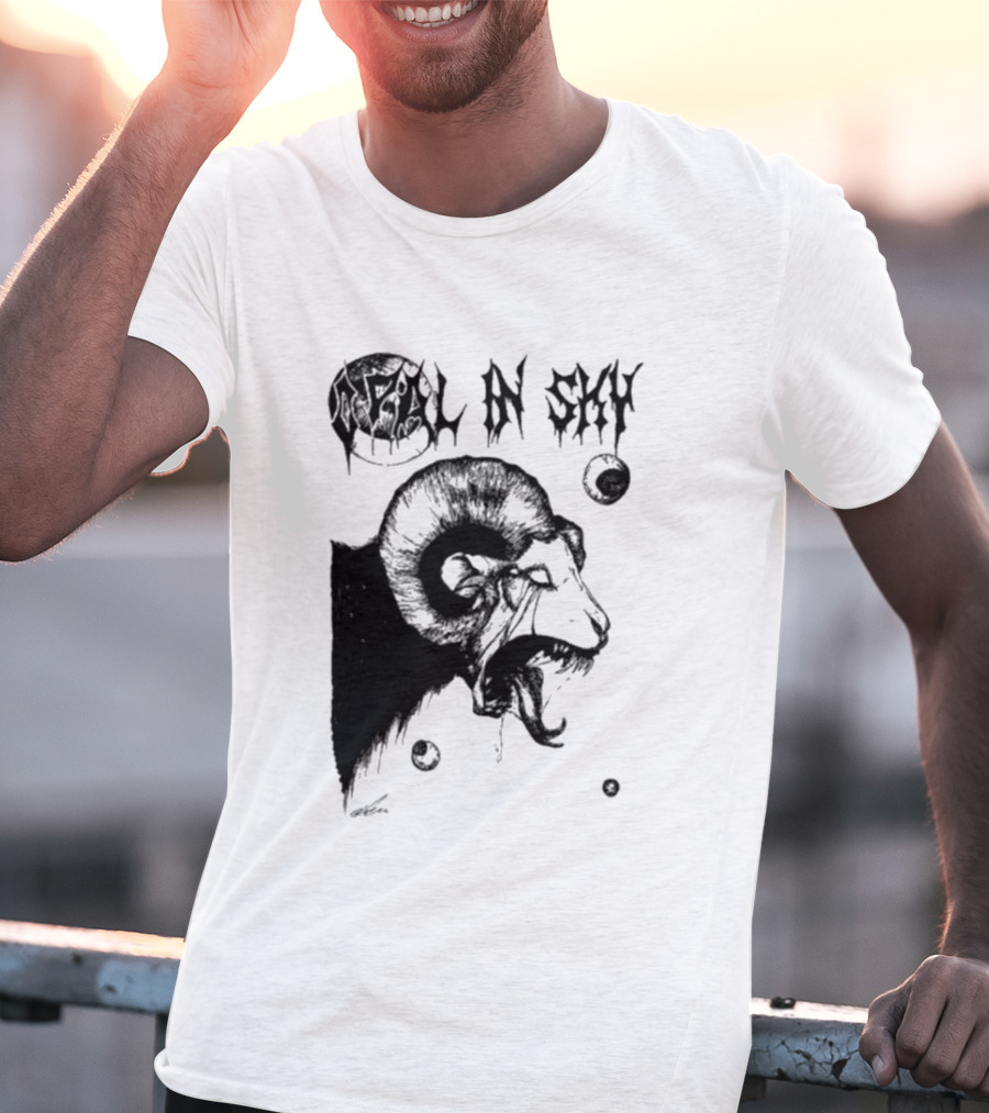 Olivia Dark Opal In Sky Satanic Ram T-Shirt