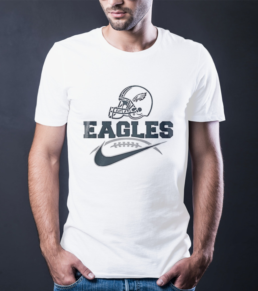Philadelphia Eagles Football Helmet Nike T-Shirt
