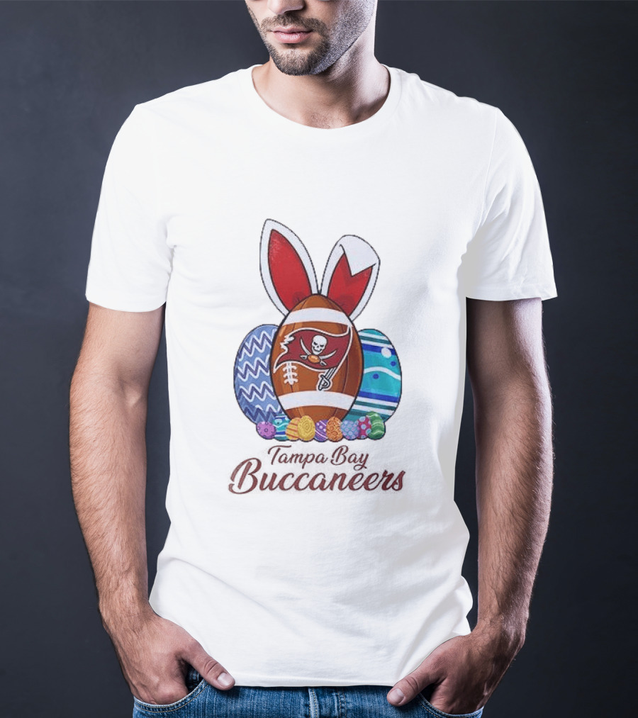 Tampa Bay Buccaneers Easter Bunny Football Eggs Buccaneers T-Shirt