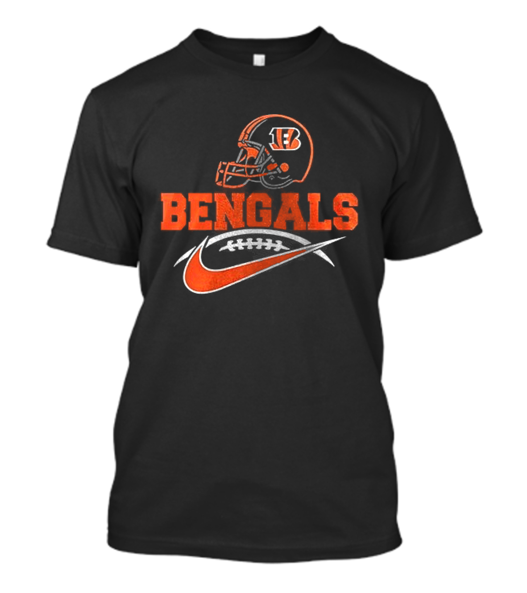 Cincinnati Bengals B Helmet BENGALS Nike Stylized T-Shirt