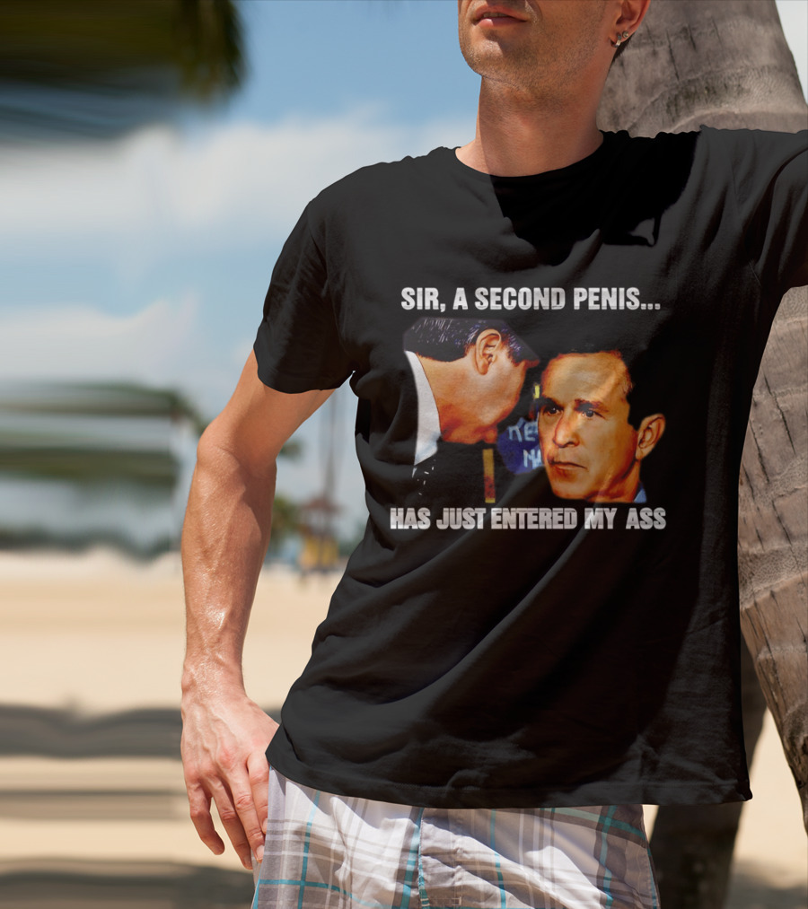 George Walker Bush Second Penis Meme Controversial Humor T-Shirt