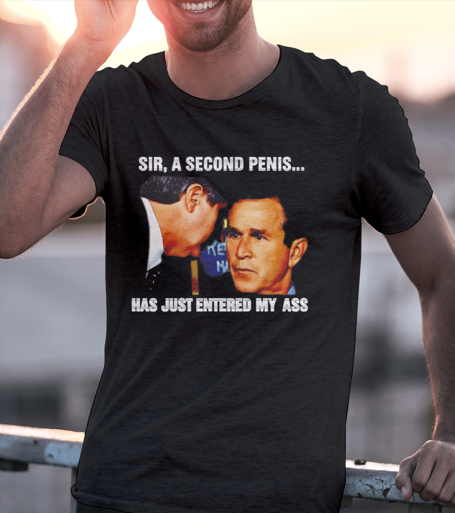 George Walker Bush Second Penis Meme Controversial Humor T-Shirt