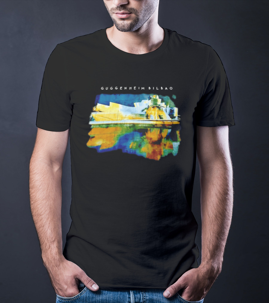 Guggenheim Bilbao Museum Painting Abstract Art Reflection T-Shirt