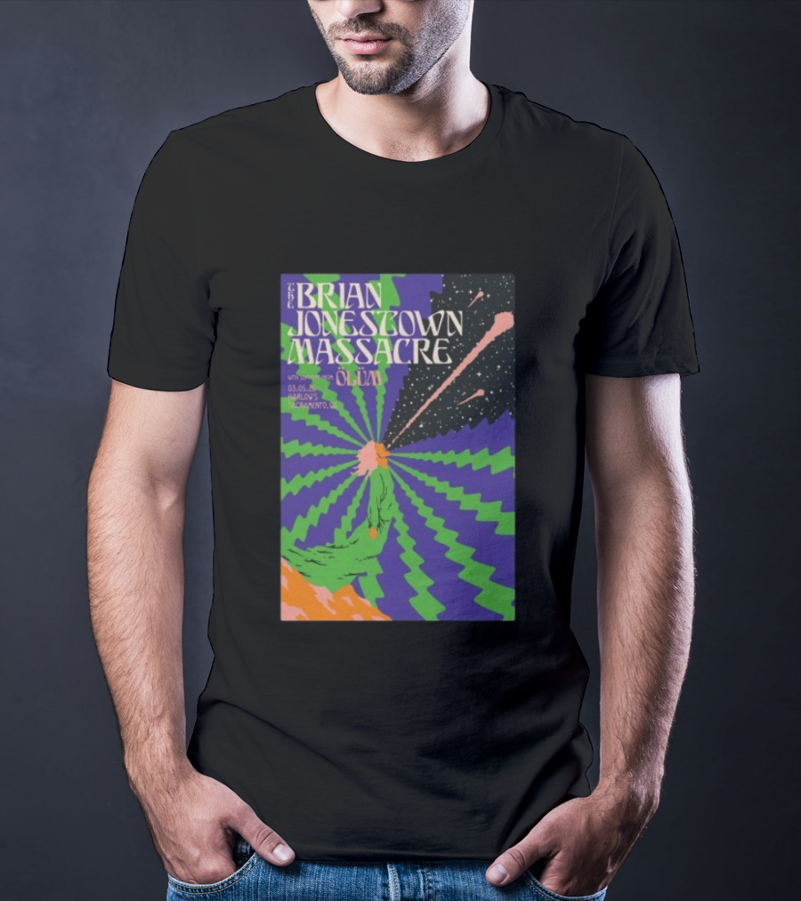 The Brian Jonestown Massacre Sacramento March 5 2026 Oliva Event Flyer At Harlows T-Shirt
