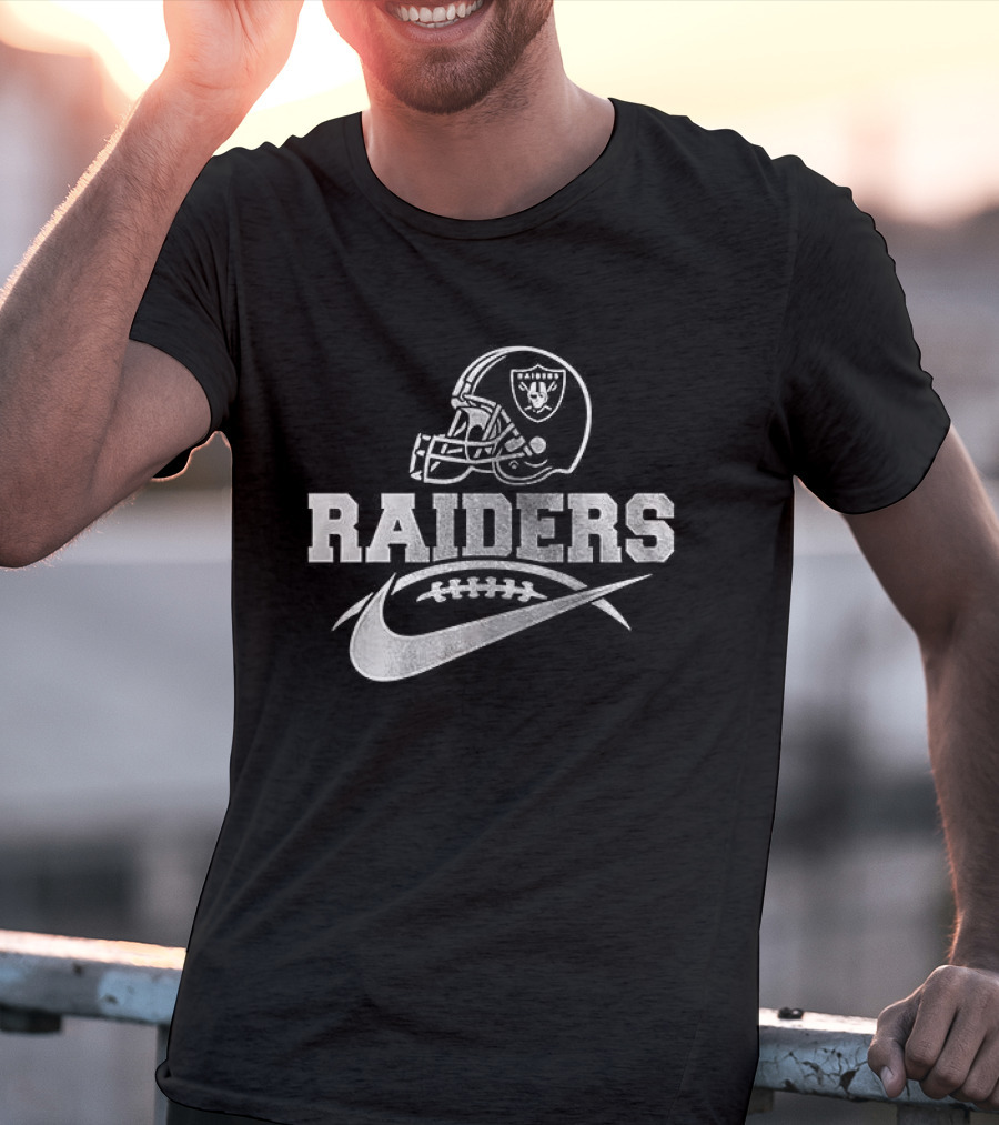 Raiders Helmet Nike Football T-Shirt