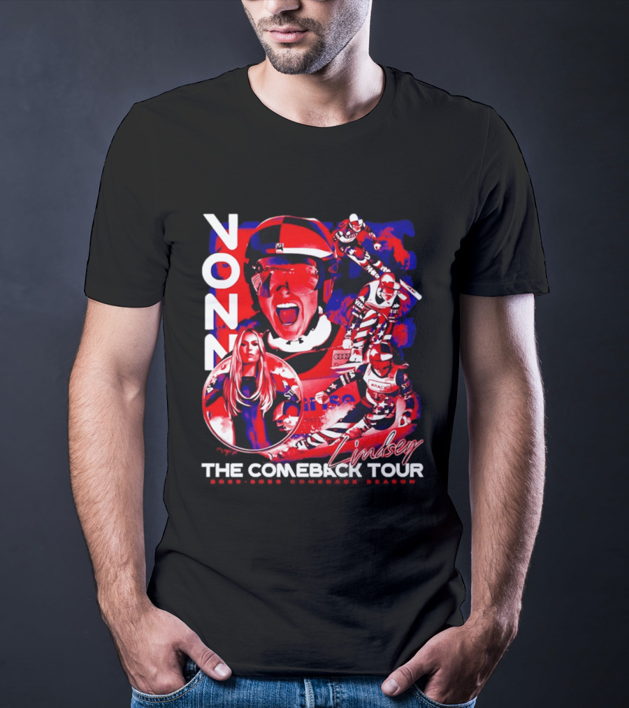 Lindsey Vonn The Comeback Tour Skiing Champion T-Shirt