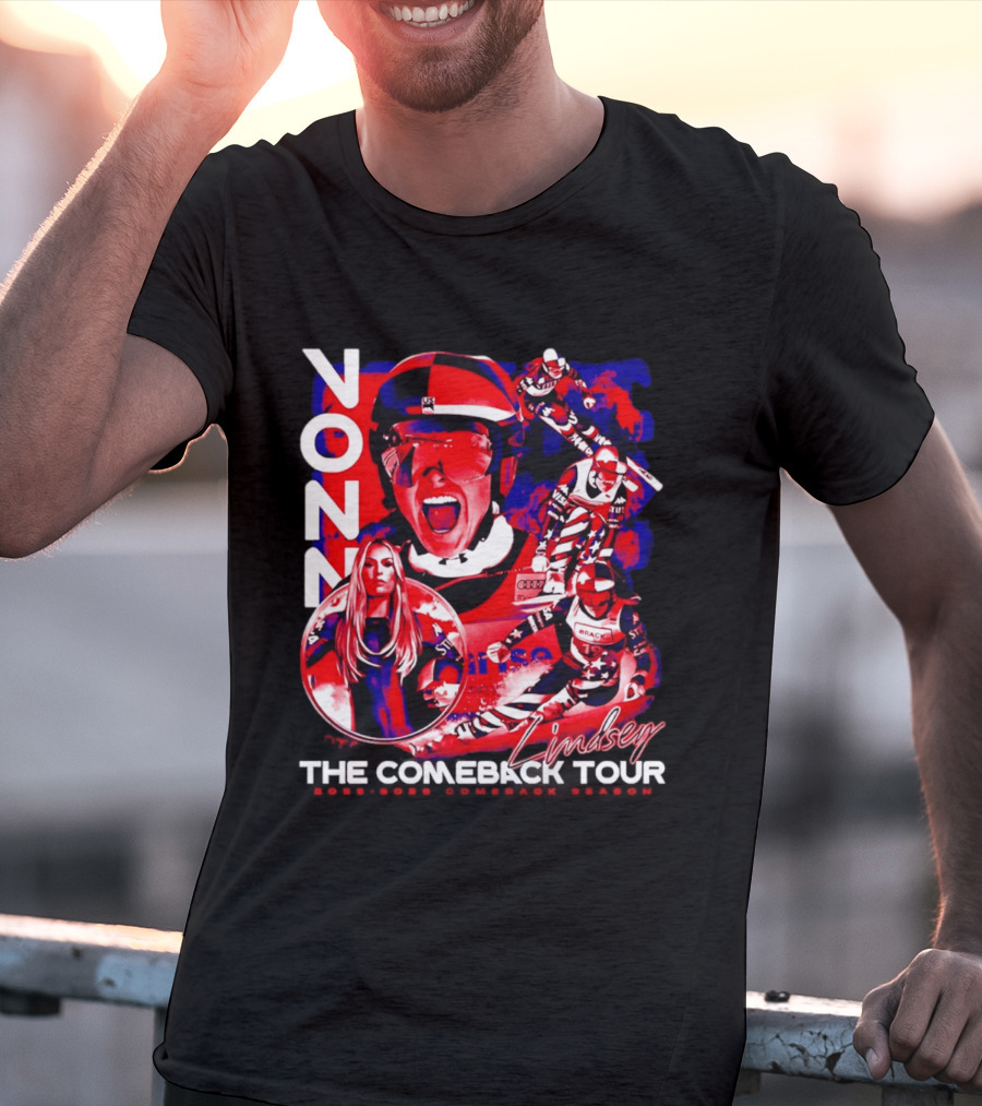 Lindsey Vonn The Comeback Tour Skiing Champion T-Shirt
