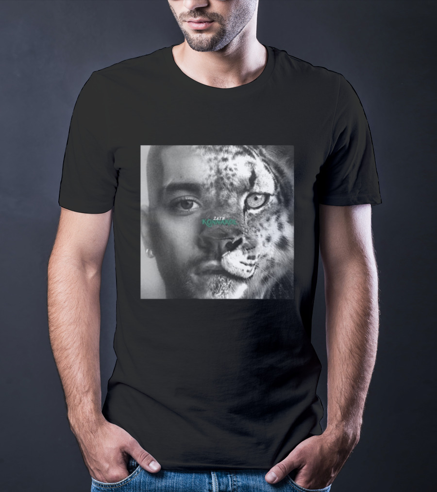 Zayn Malik Konnakol Album Cover Half Face Cheetah Release April 17 2026 T-Shirt