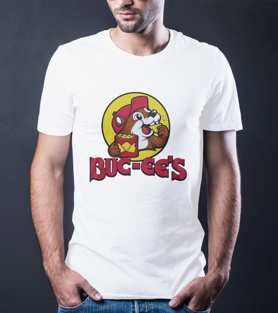 Buc Ee's Beaver Eating Snack T-Shirt