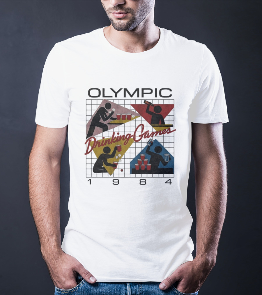 Olympic Drinking Games 1984 Beer Pong T-Shirt