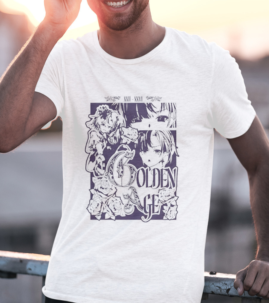 Golden Age Rin Penrose Anime Roses T-Shirt
