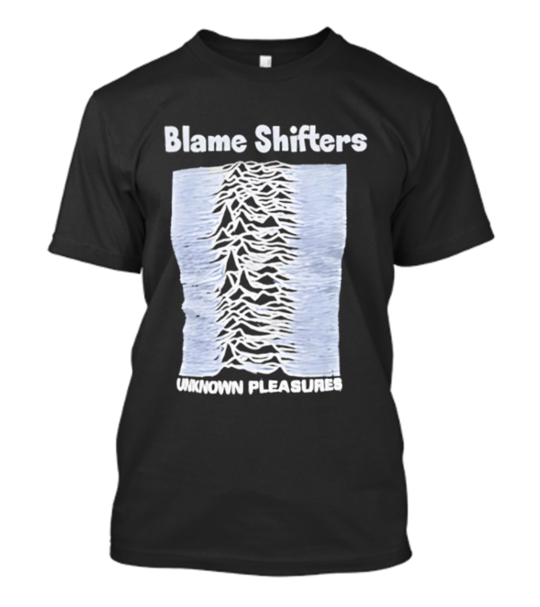 Blame Shifters Unknown Pleasures Waveform T-Shirt