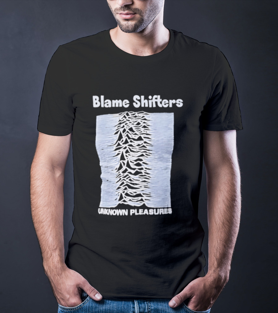 Blame Shifters Unknown Pleasures Waveform T-Shirt