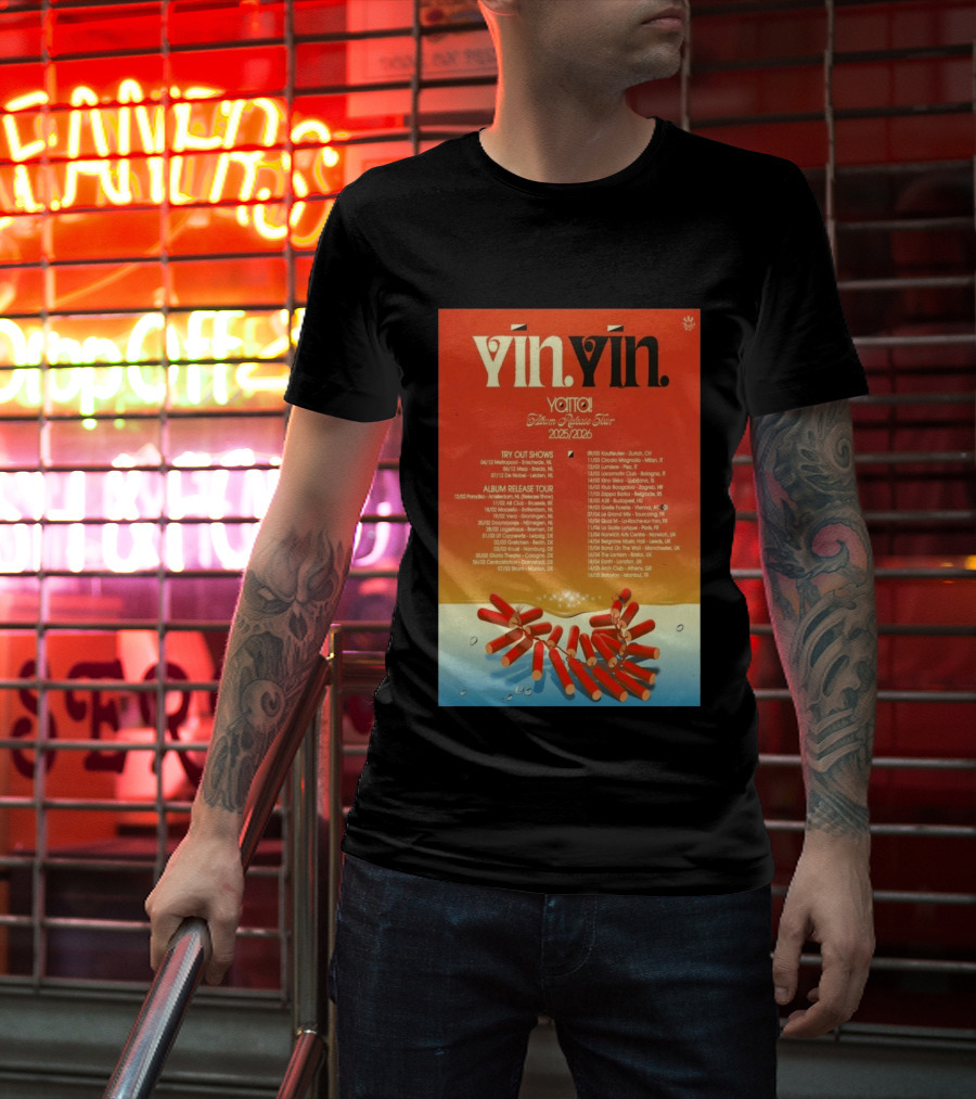 YĪN YĪN Yatta Album Release Tour 2025 2026 Europe And UK Dates T-Shirt