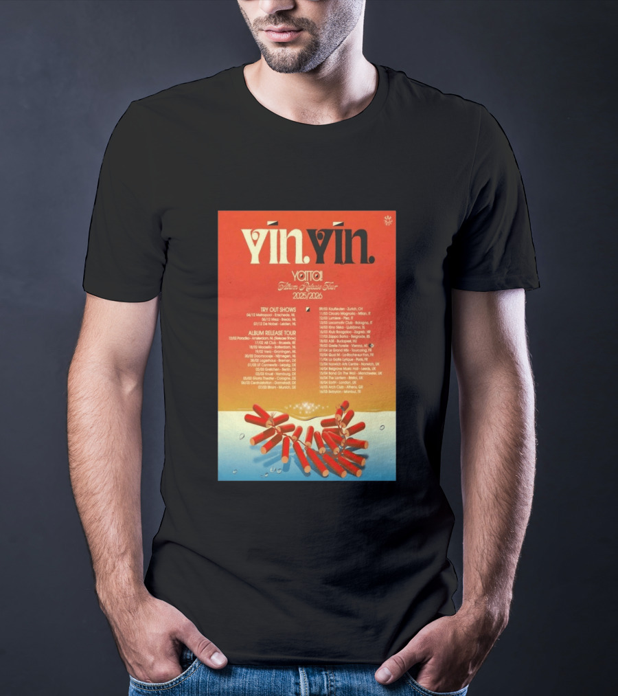 YĪN YĪN Yatta Album Release Tour 2025 2026 Europe And UK Dates T-Shirt