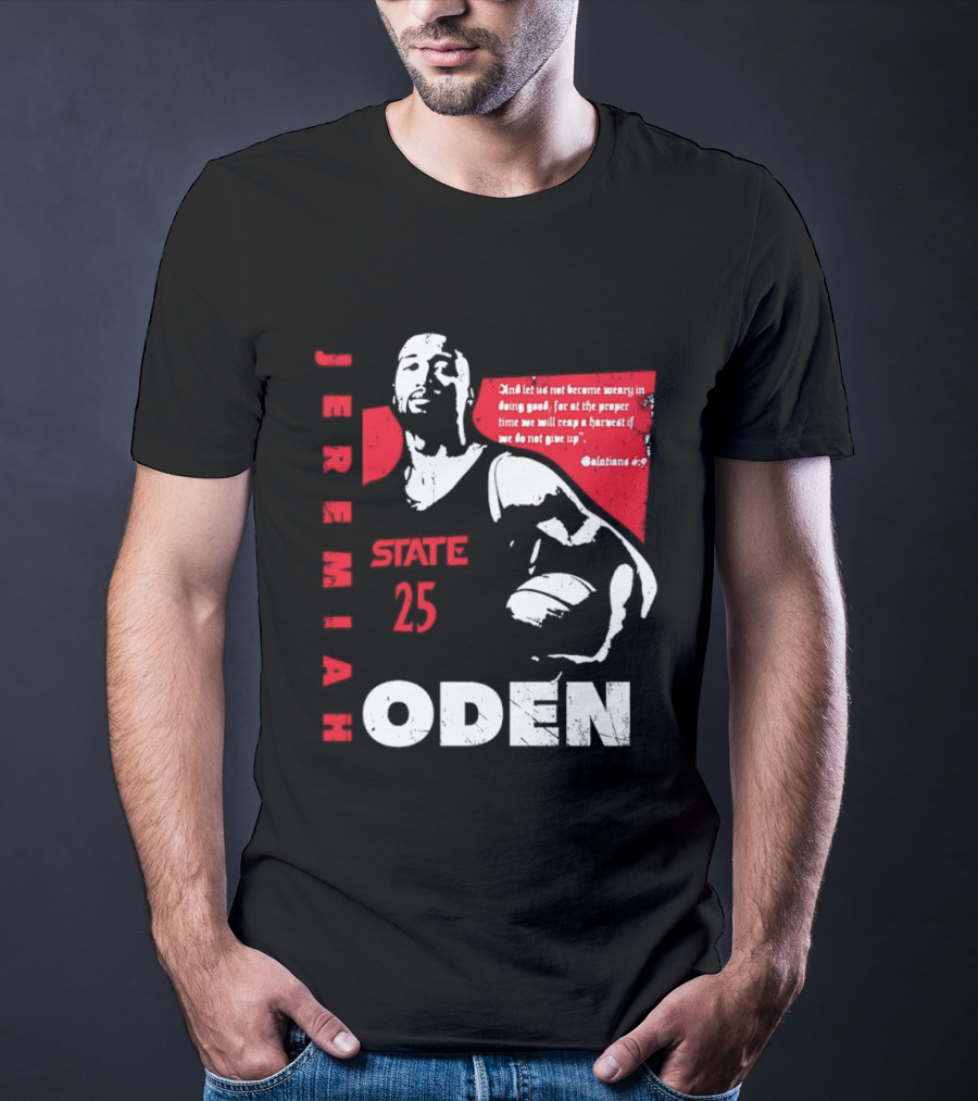 Jeremiah Oden San Diego State 25 Galatians 6:9 T-Shirt