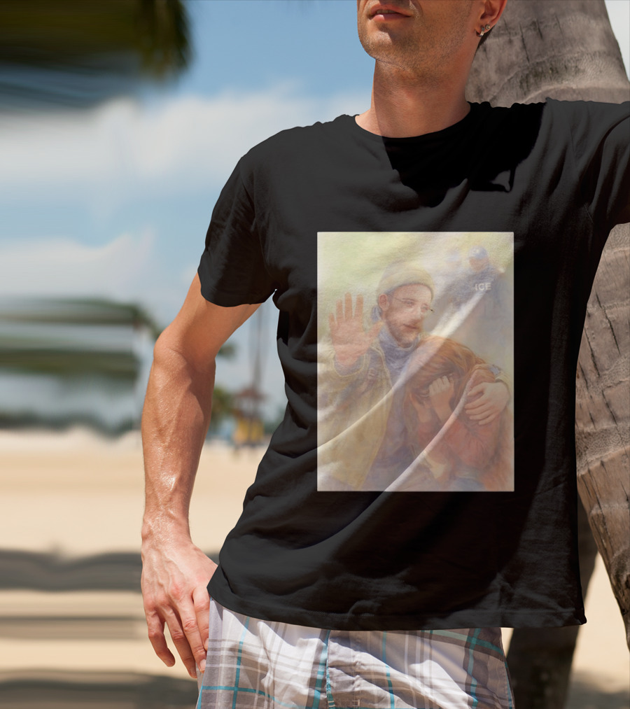 Justice For Alex Pretti Rest In Peace Anti ICE Cross Compassionate Protest T-Shirt