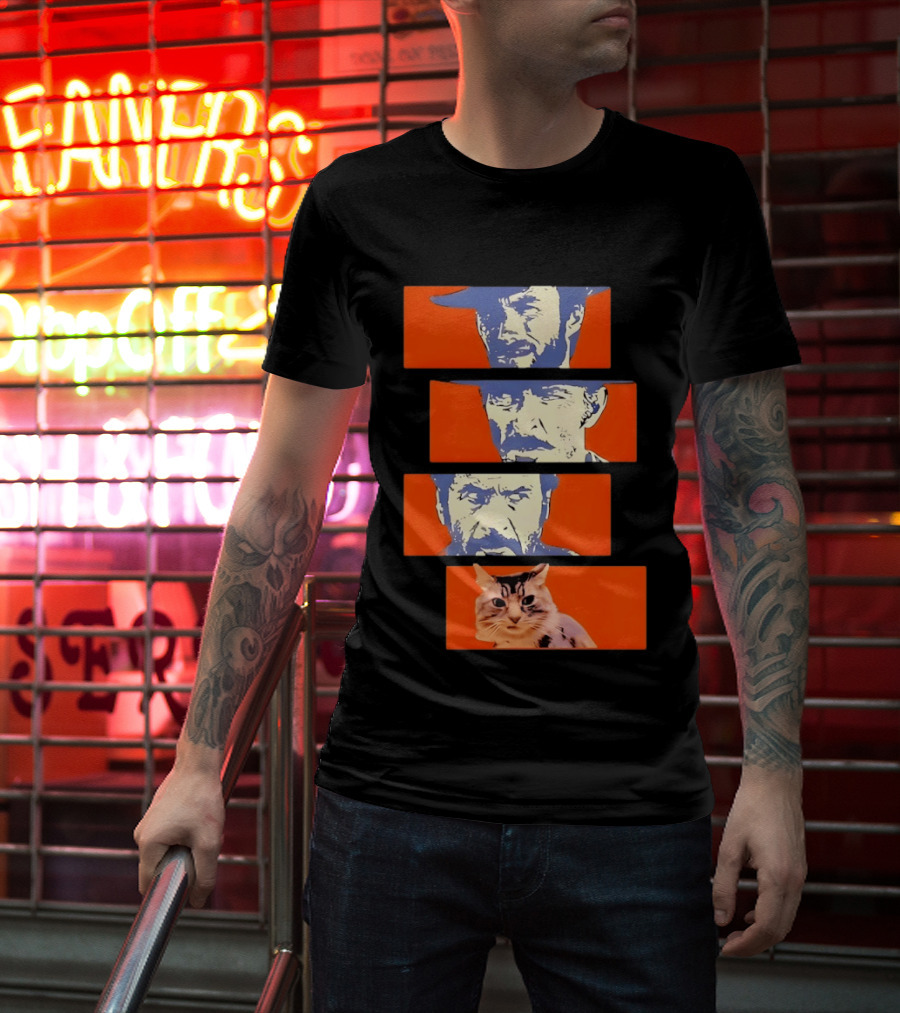 Buono Brutto Cattivo And Cat Pop T-Shirt