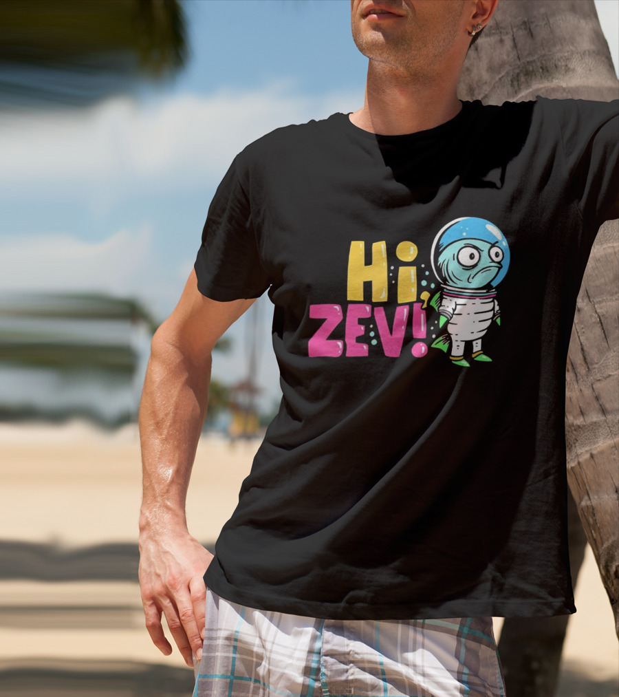 Hi ZEV Astronaut Fish In Spacesuit With Bubble Helmet T-Shirt