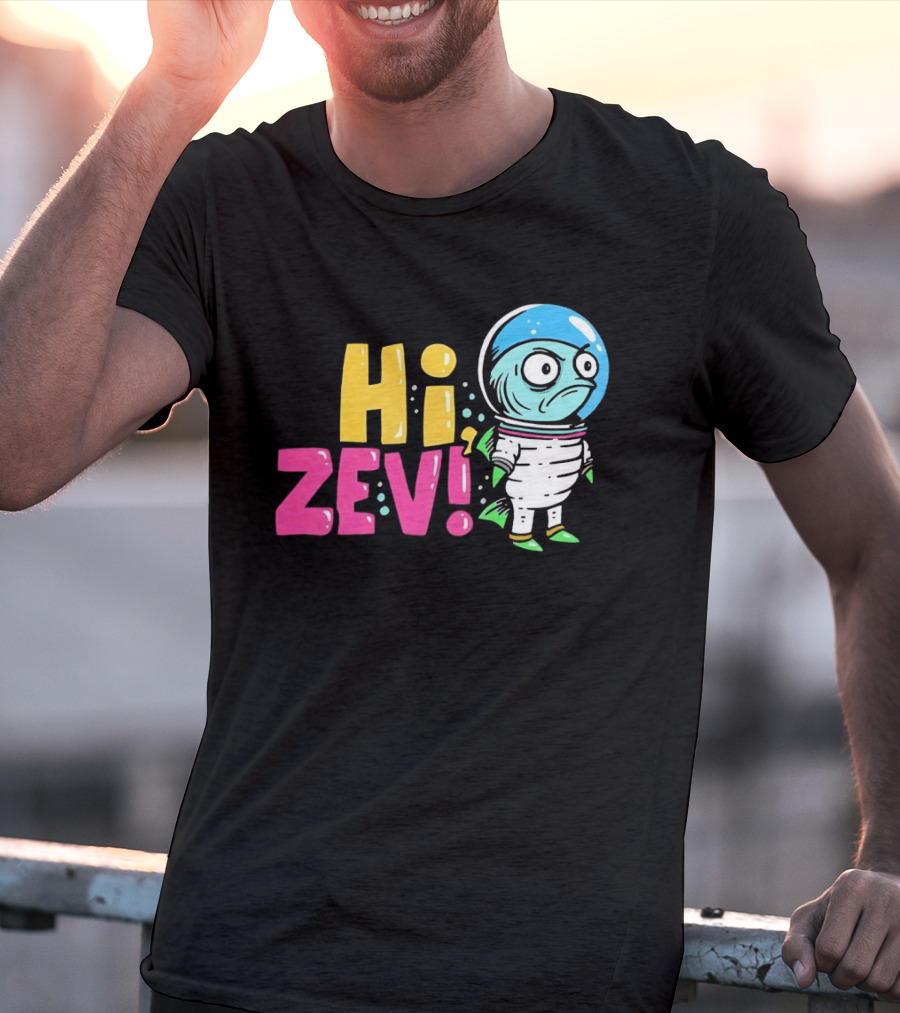 Hi ZEV Astronaut Fish In Spacesuit With Bubble Helmet T-Shirt