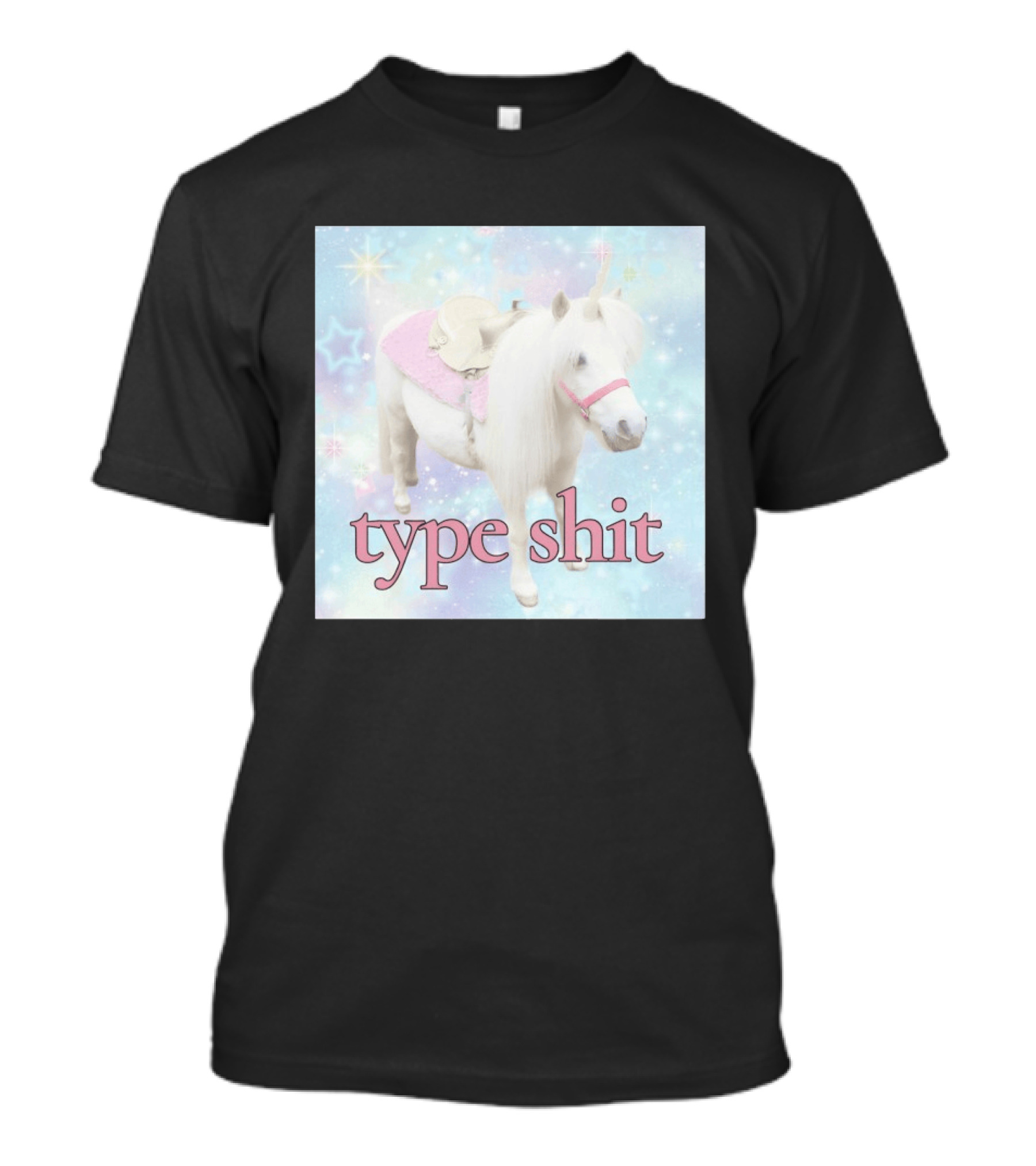 Unicorn Type Shit Pastel Starry Sky T-Shirt