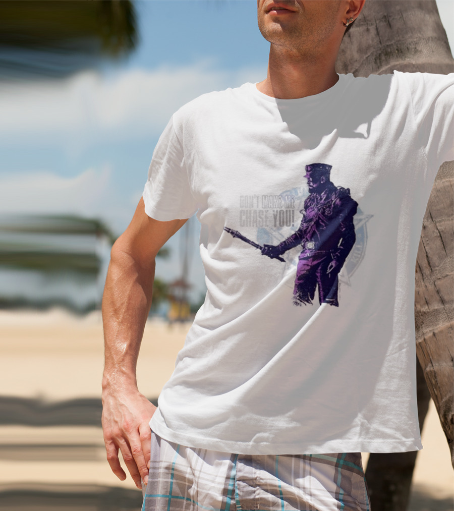 Coyle Don't Make Me Chase You Purple Costume Valentine's Day T-Shirt