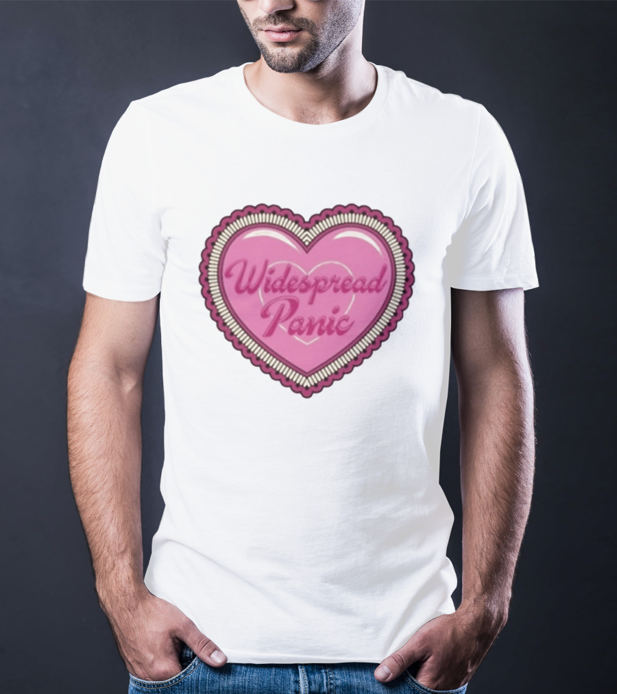 Widespread Panic Heart Pink Love T-Shirt