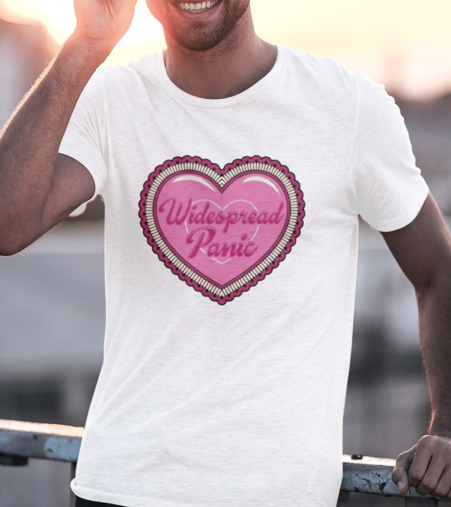 Widespread Panic Heart Pink Love T-Shirt