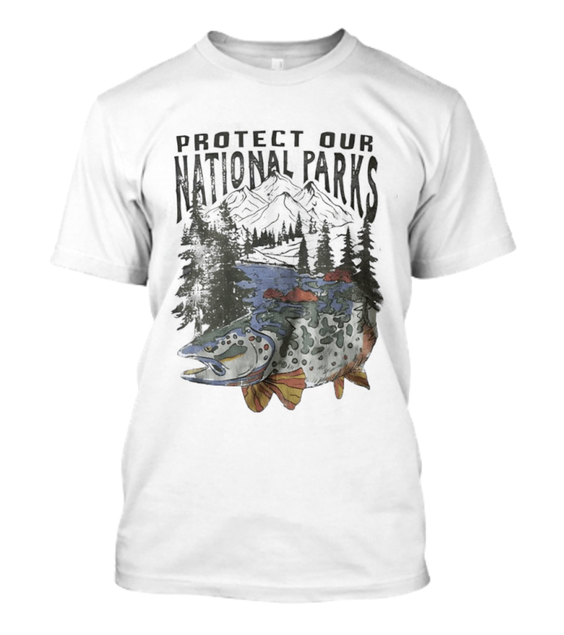 Protect Our National Parks Fish And River Conservation T-Shirt
