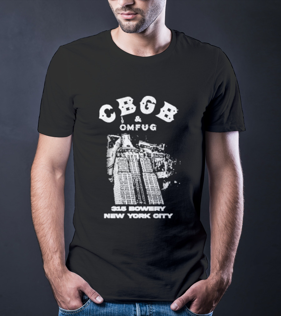 CBGB OMFUG 315 Bowery New York City Empire Grunge T-Shirt