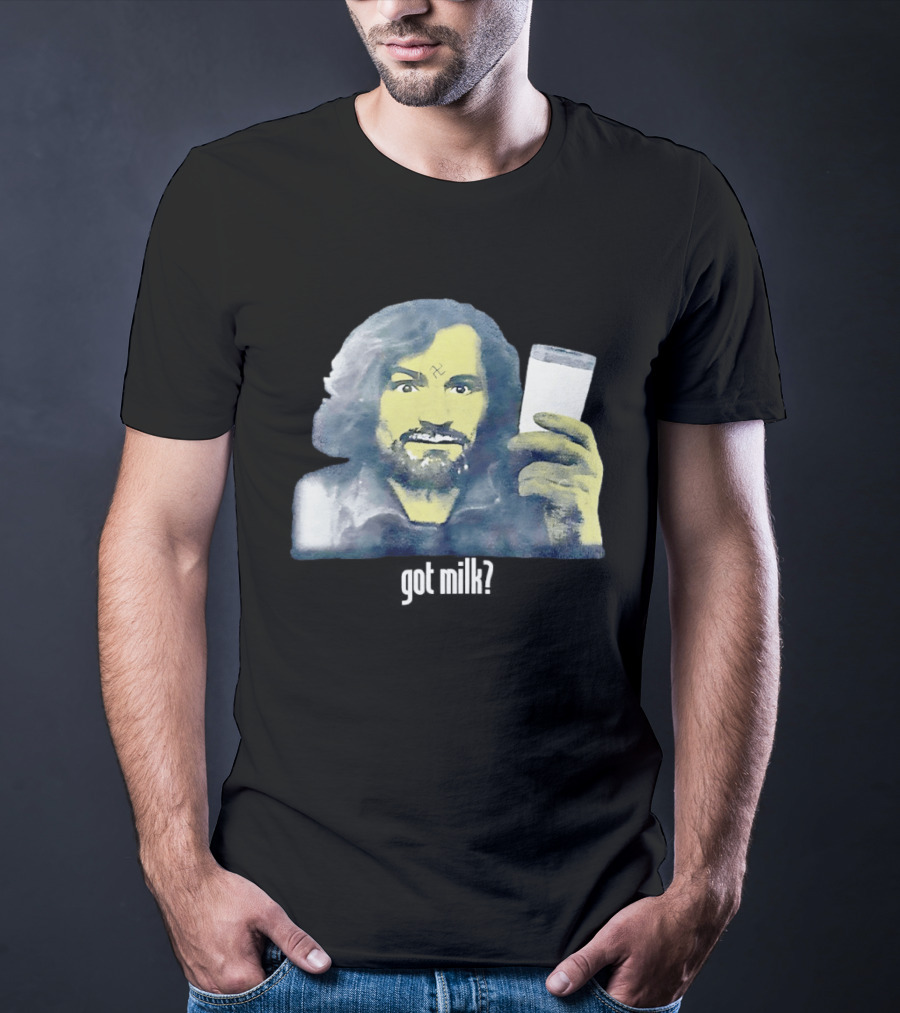 Charles Manson Got Milk' Iconic Meme Concept T-Shirt