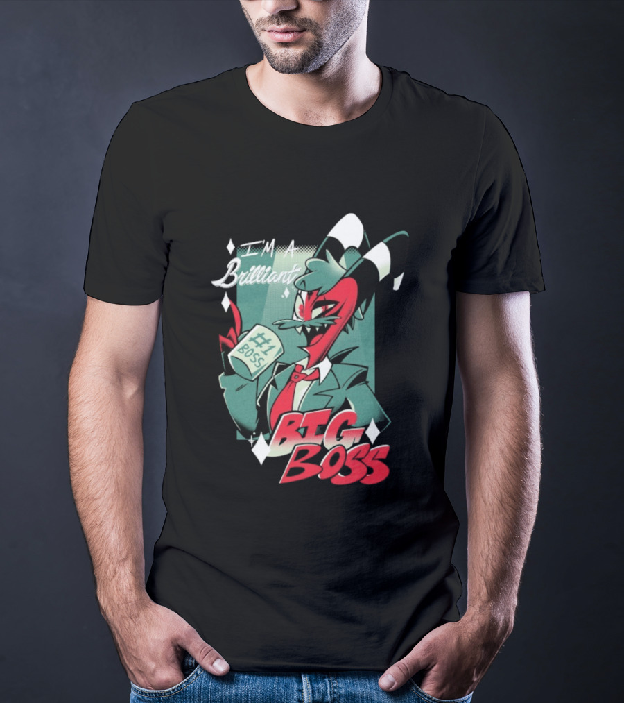 Brilliant Big Boss Hazbin Hotel #1 Boss Coffee T-Shirt