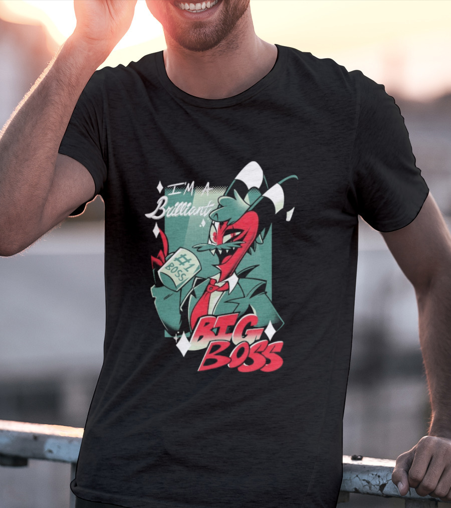Brilliant Big Boss Hazbin Hotel #1 Boss Coffee T-Shirt