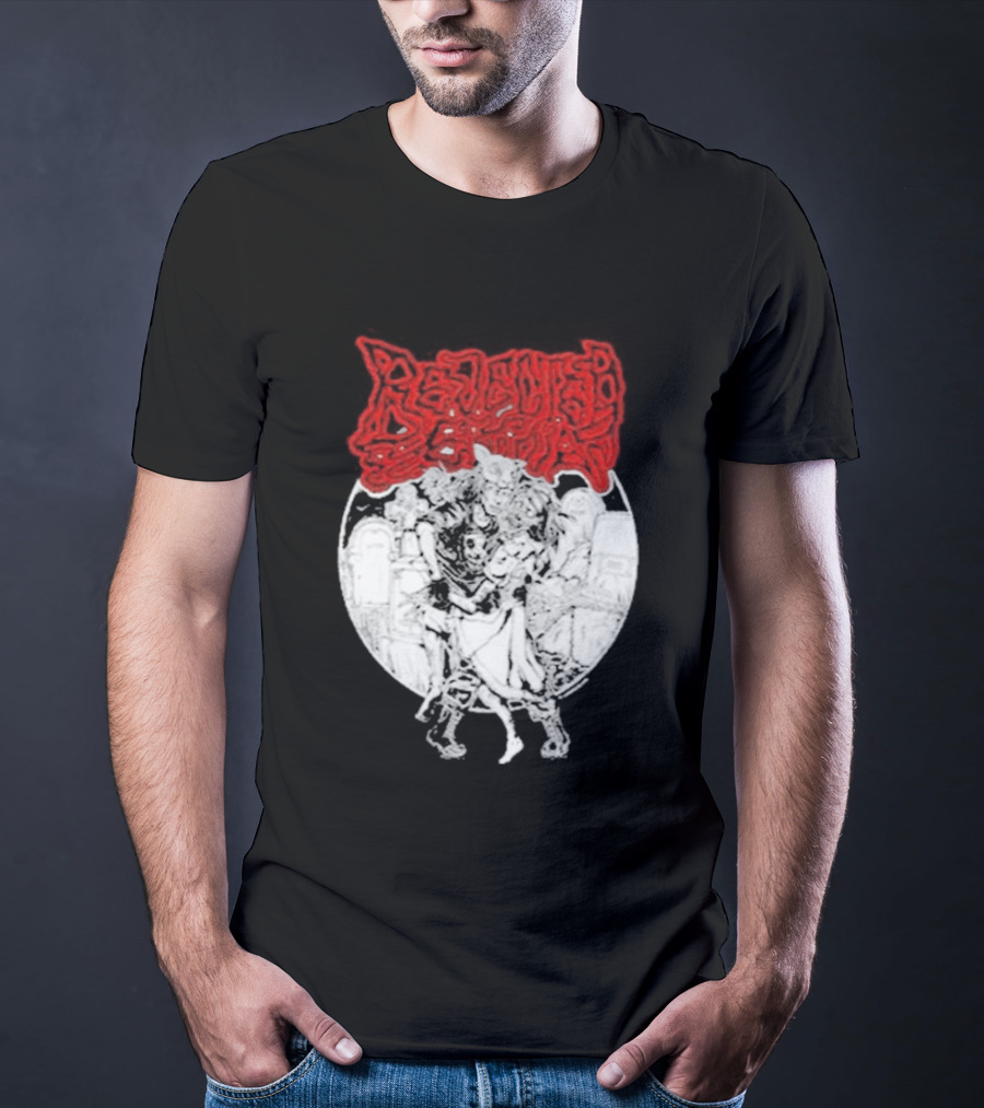 Lamb Mask Heart Motif Until Death Valentine's Symbolism T-Shirt