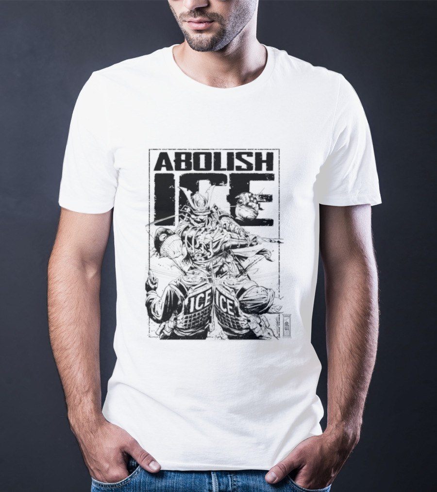 Abolish Ice Samurai Warrior Protest T-Shirt