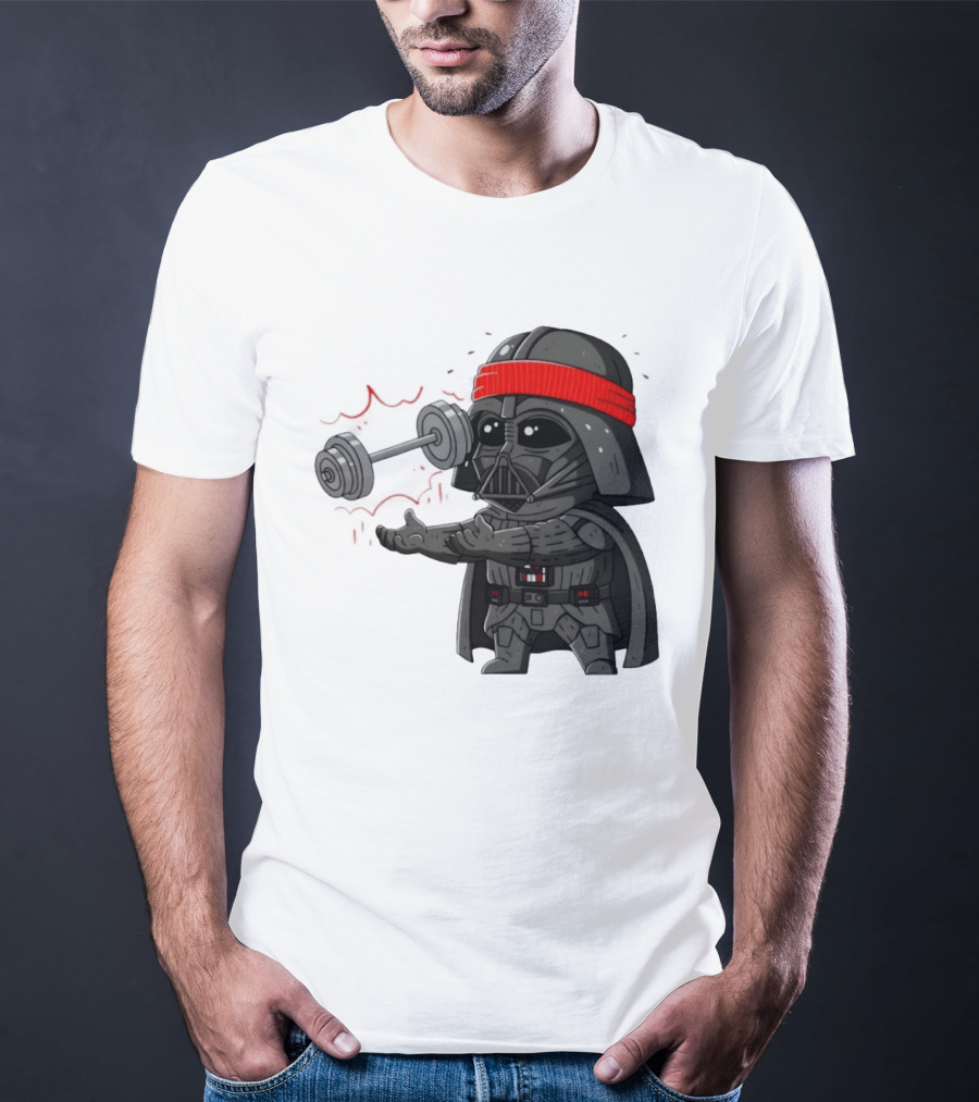 Force Lift Red Bandana Parody Villain Exercise Humor T-Shirt