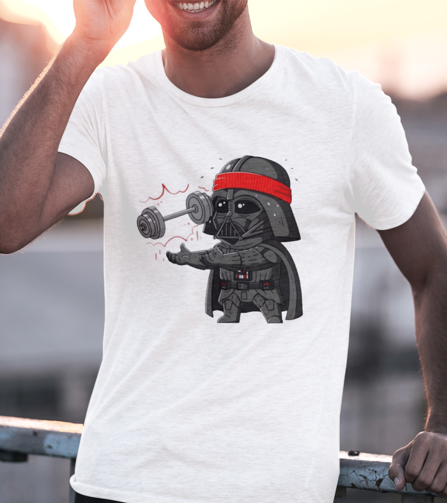 Force Lift Red Bandana Parody Villain Exercise Humor T-Shirt