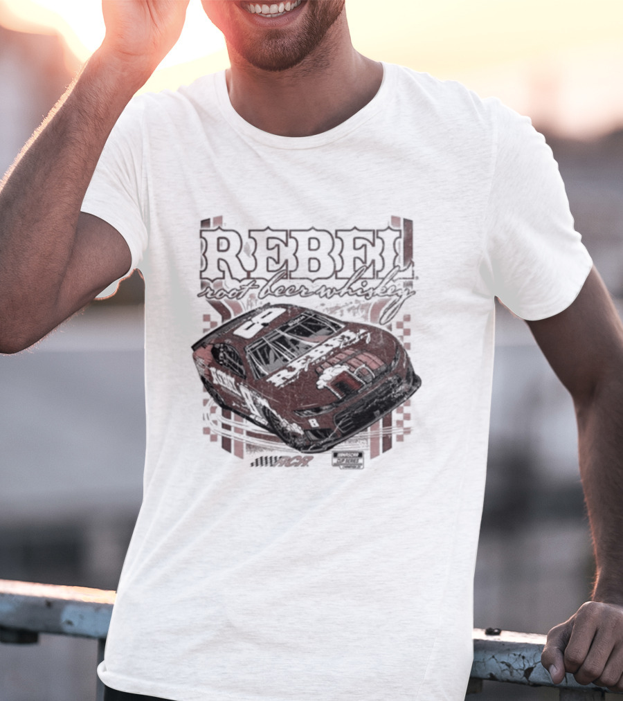 Kyle Busch Rebel Root Whiskey Richard Childress Racing Car T-Shirt
