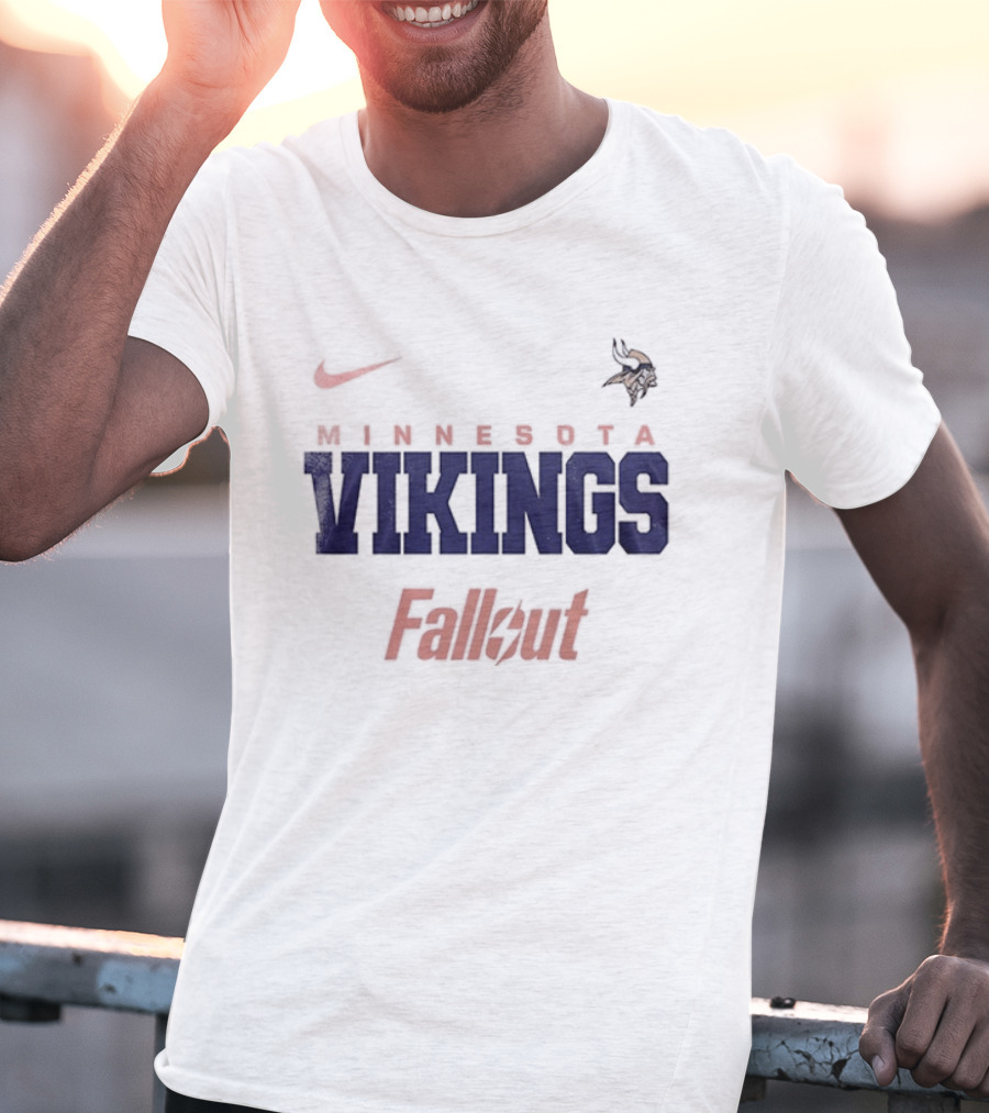 Nike Minnesota Vikings Fallout Vault Forever T-Shirt