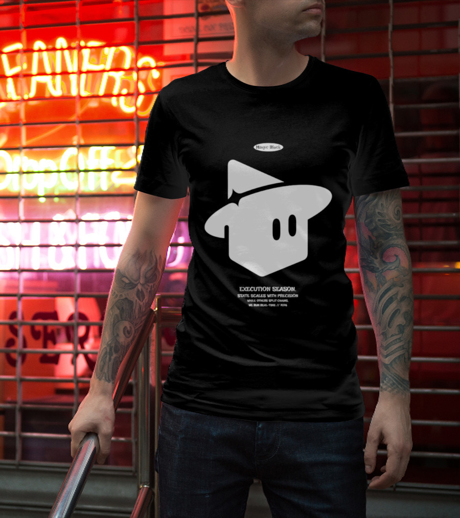 Execution Season Magic Block State Scales With Precision T-Shirt