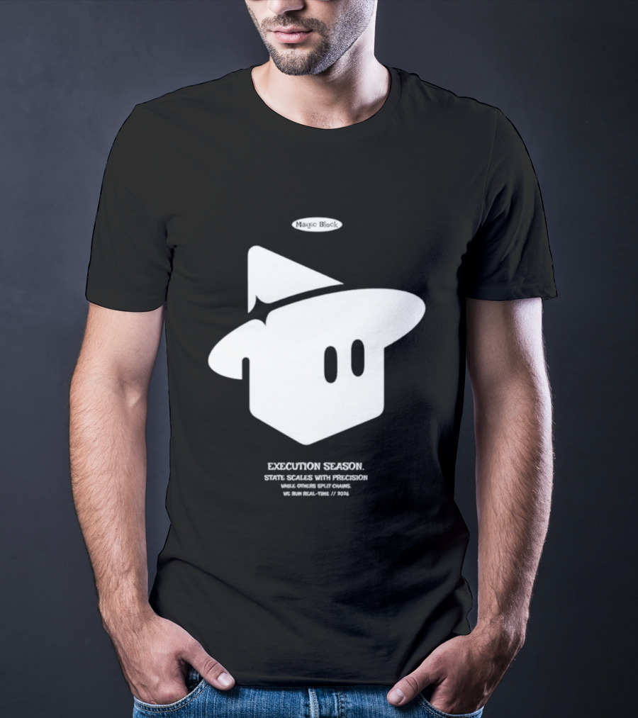 Execution Season Magic Block State Scales With Precision T-Shirt