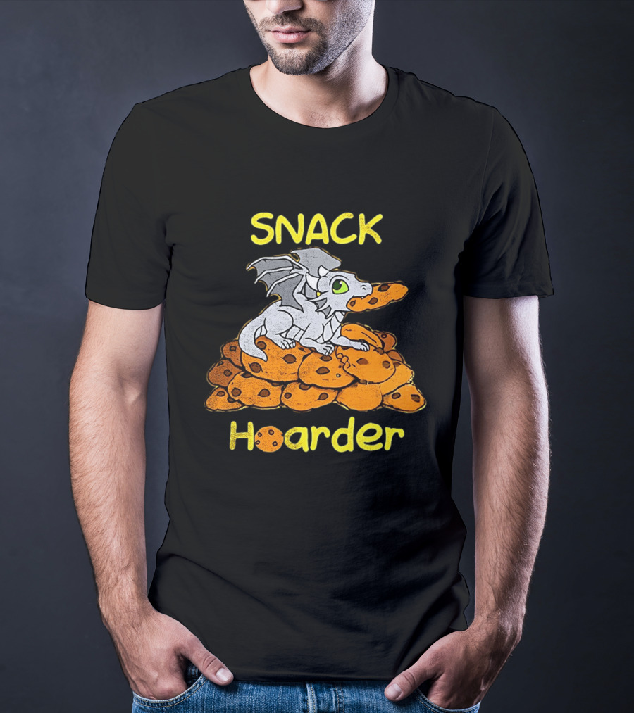 Snack Hoarder Dragon With Cookies T-Shirt