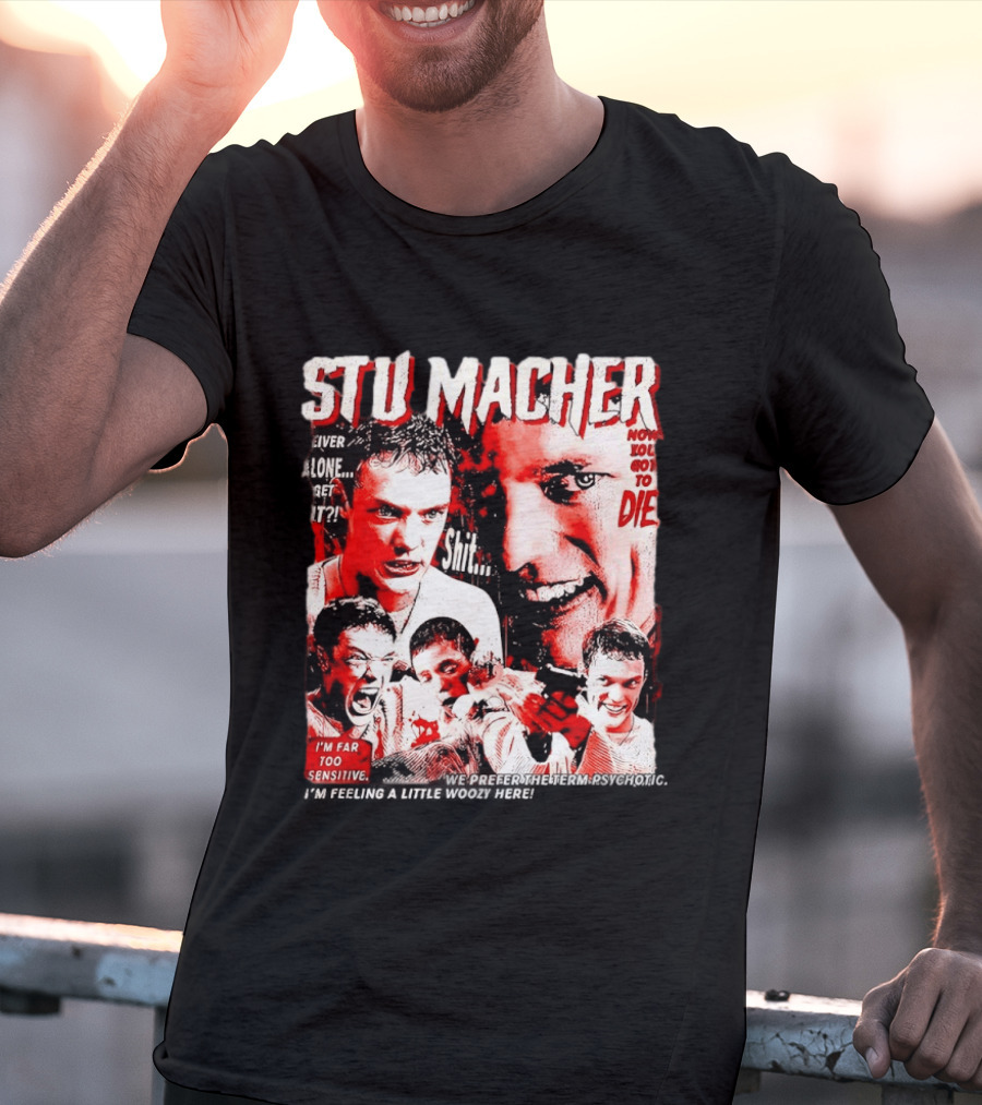 Stu Macher Scream Movie Liver Alone Get It Iconic Horror T-Shirt