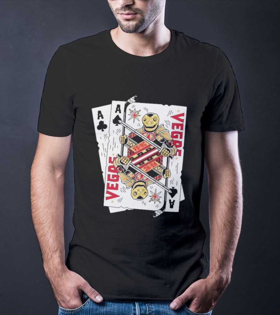Vegas Golden Knights Chance Ace Playing Cards T-Shirt