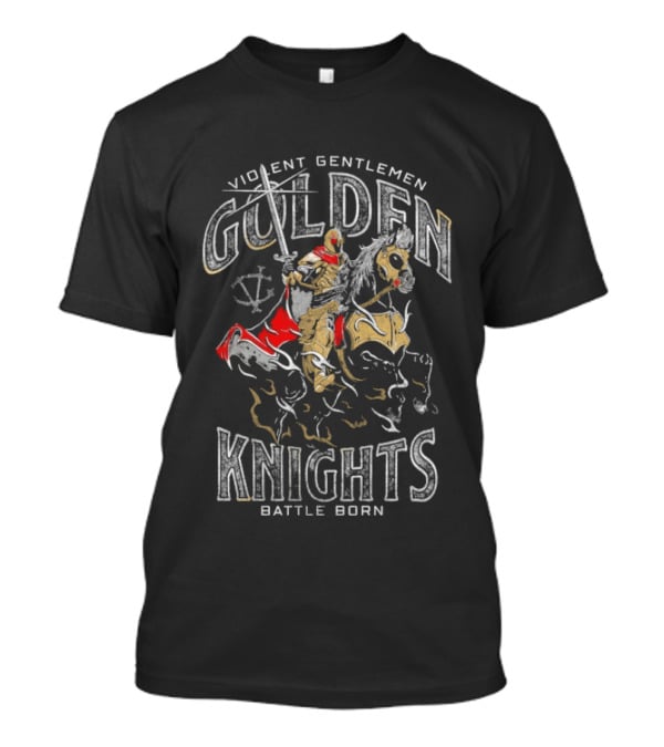 Violent Gentlemen Golden Knights Battle Born Rider T-Shirt