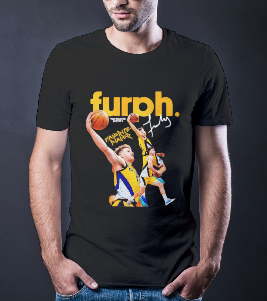 Furphy Indiana Pacers Basketball Player Jump Shot Action T-Shirt