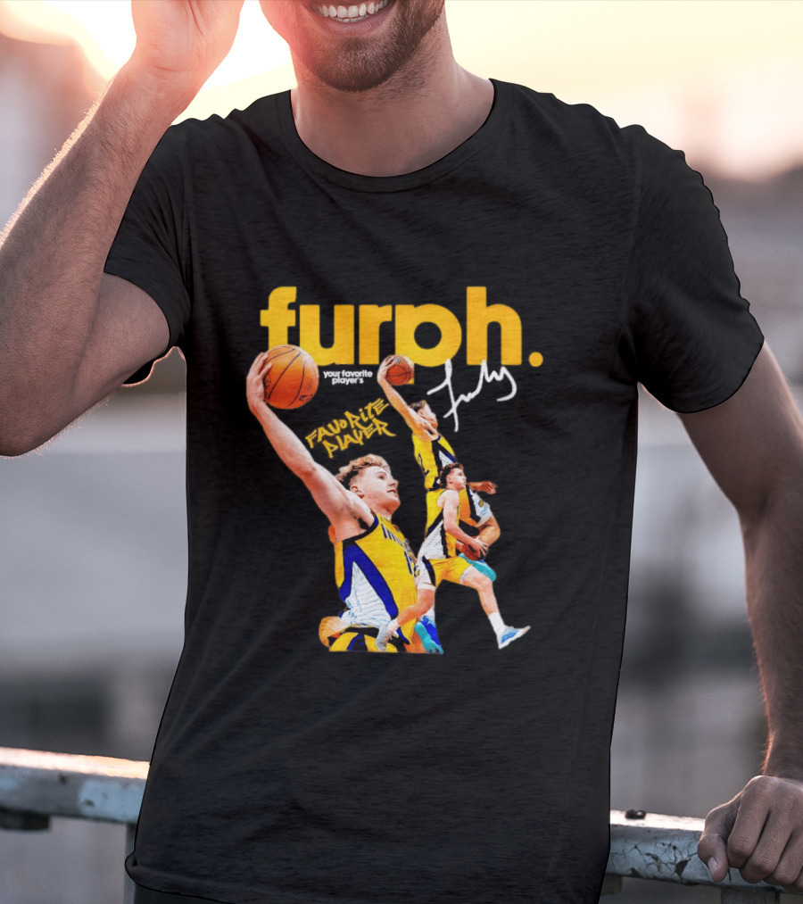 Furphy Indiana Pacers Basketball Player Jump Shot Action T-Shirt