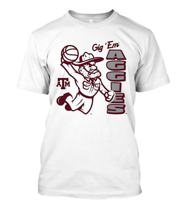 Texas A&M Gig 'Em Aggies Basketball Dunking Sarge T-Shirt